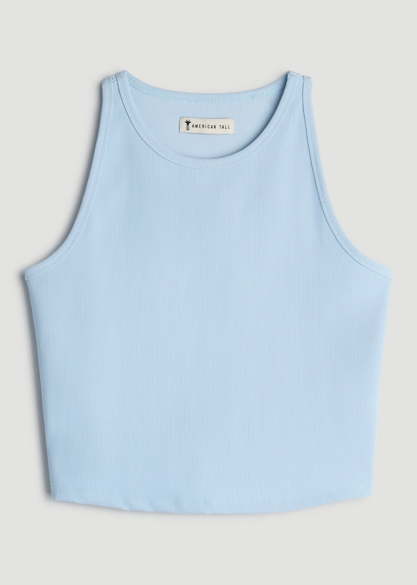 Cropped Ribbed Tank Top for Tall Women
