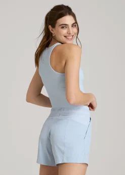 Cropped Ribbed Tank Top for Tall Women
