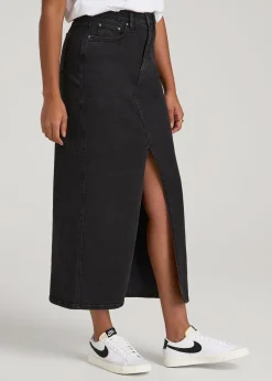 Denim Maxi Skirt for Tall Women