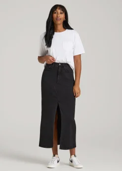 Denim Maxi Skirt for Tall Women