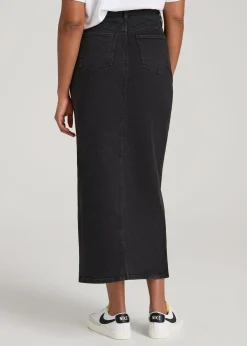Denim Maxi Skirt for Tall Women
