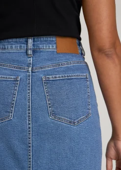 Denim Maxi Skirt for Tall Women