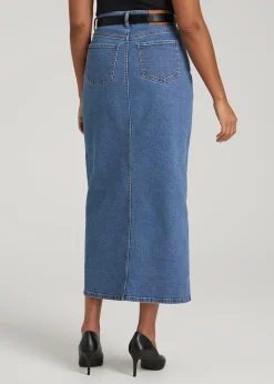 Denim Maxi Skirt for Tall Women