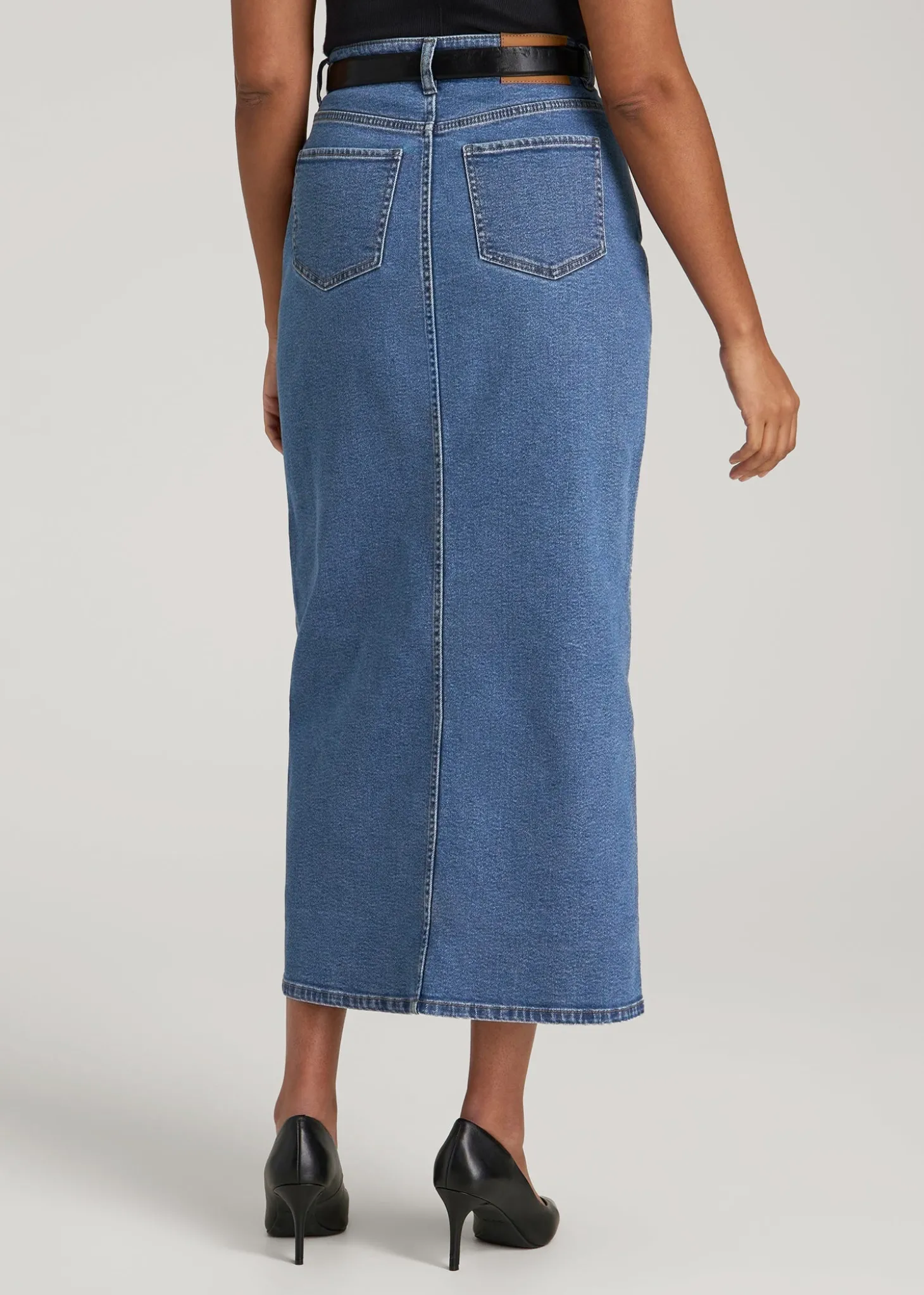 Denim Maxi Skirt for Tall Women