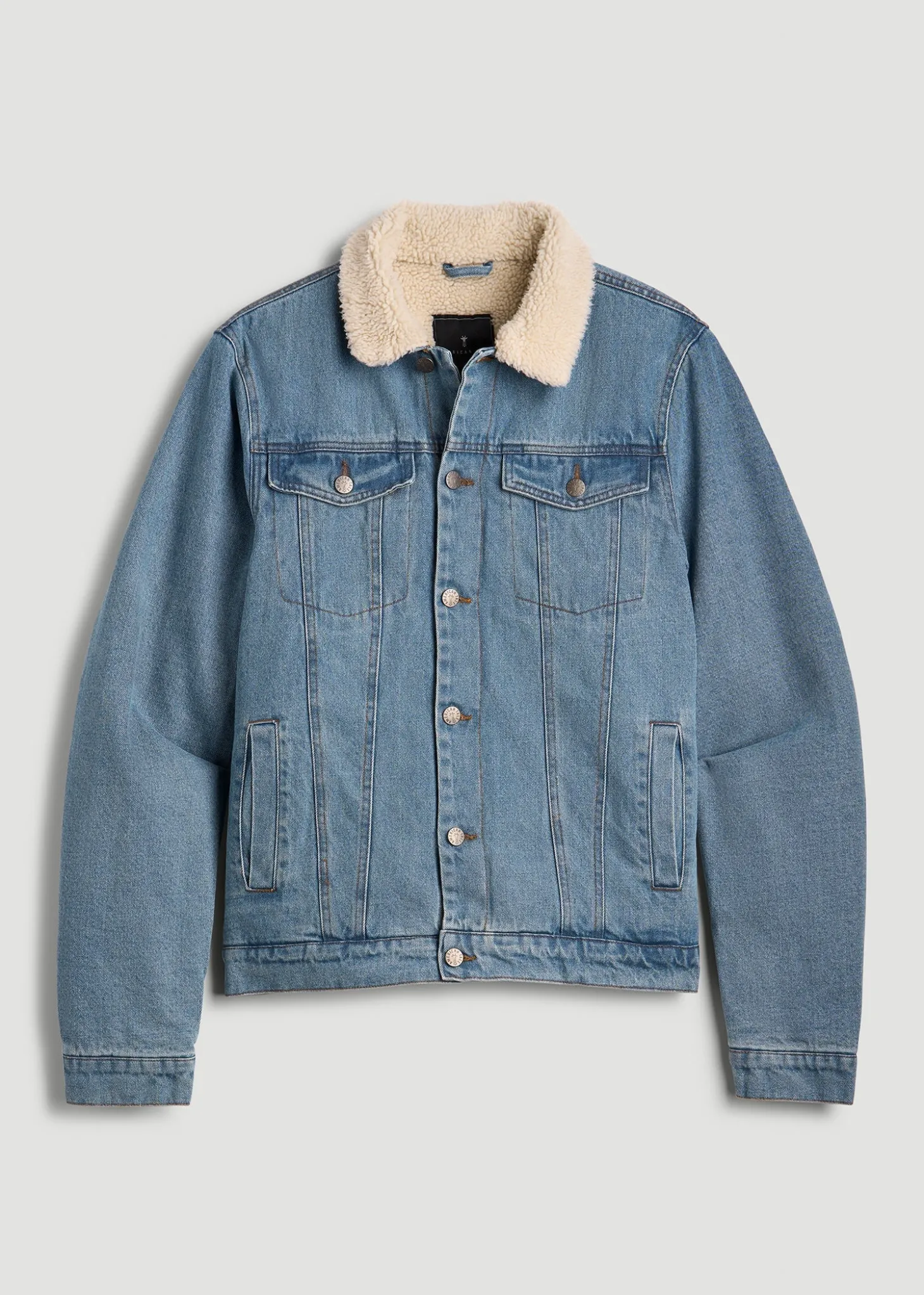 Denim Sherpa Jacket for Tall Men