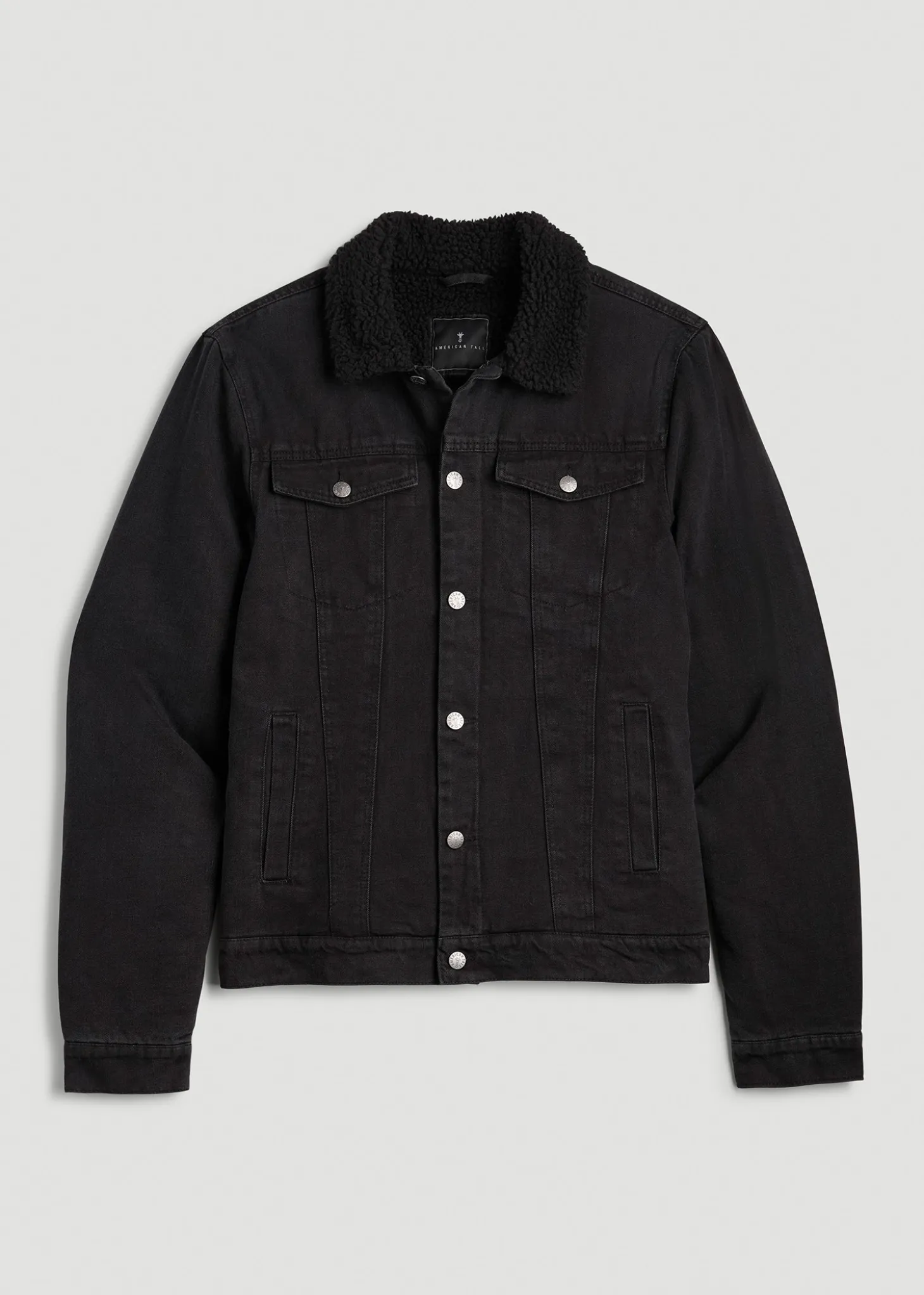 Denim Sherpa Jacket for Tall Men