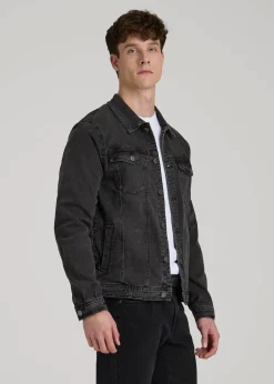 Denim Trucker Jacket for Tall Men