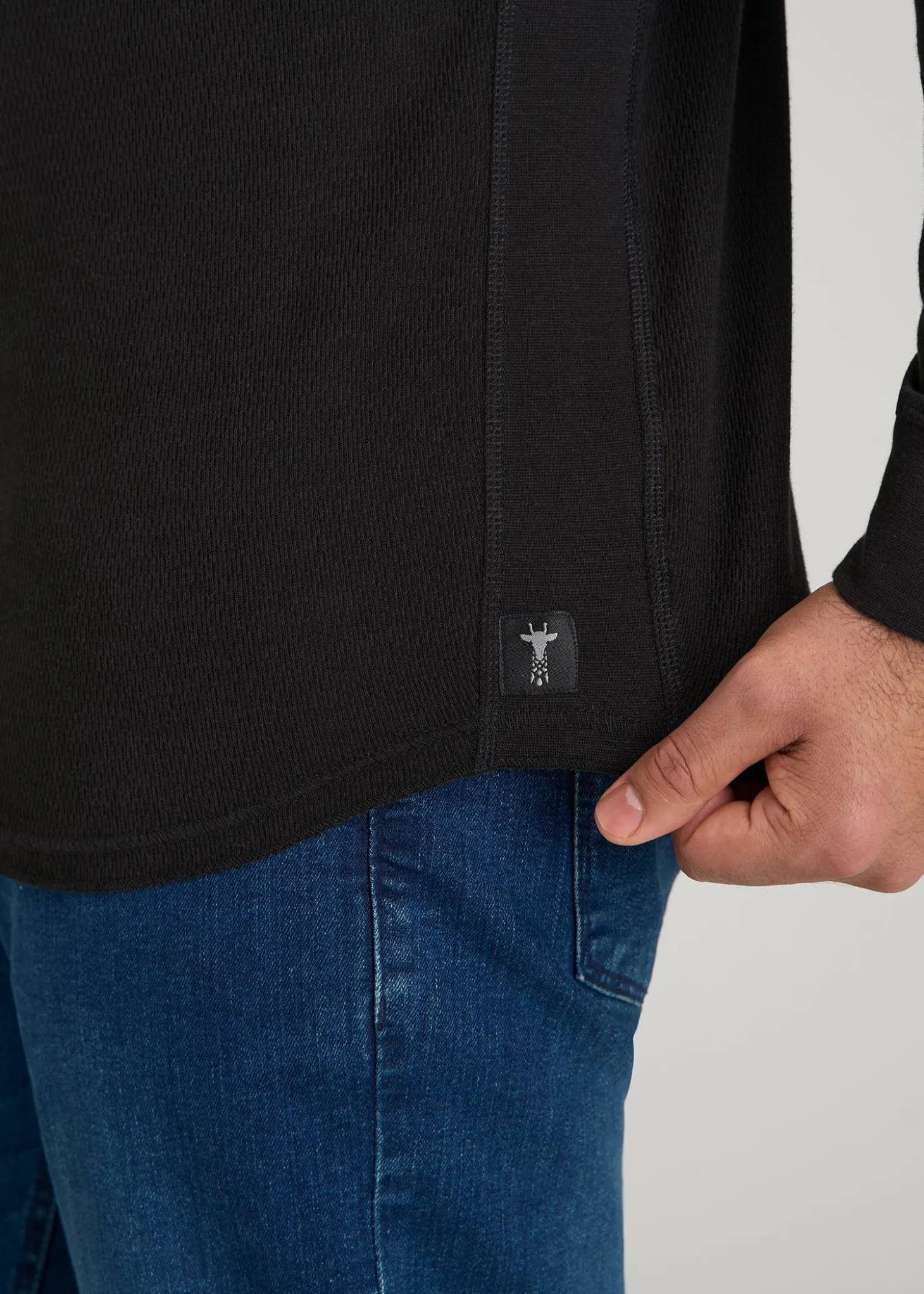 Double Honeycomb Thermal Crewneck for Tall Men