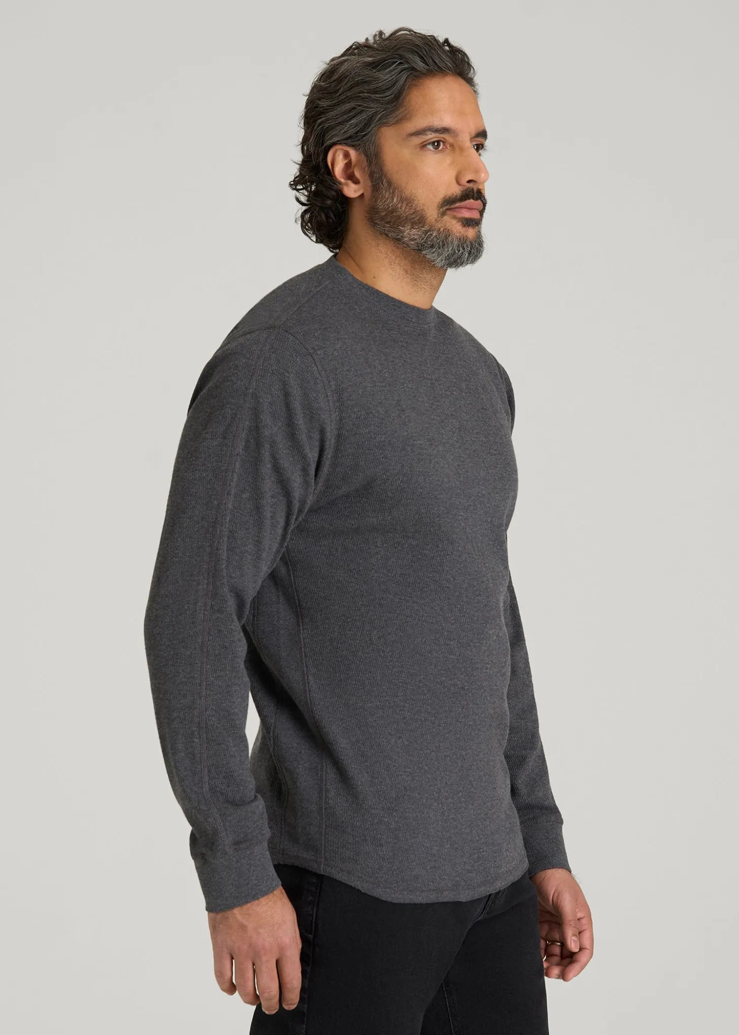 Double Honeycomb Thermal Crewneck for Tall Men