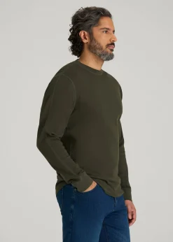 Double Honeycomb Thermal Crewneck for Tall Men