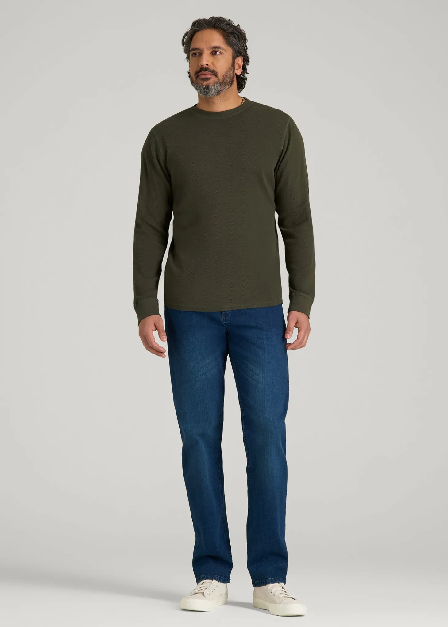 Double Honeycomb Thermal Crewneck for Tall Men