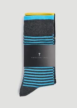 Dress Socks Size 14 to 17 (3-Pack) for Tall Men