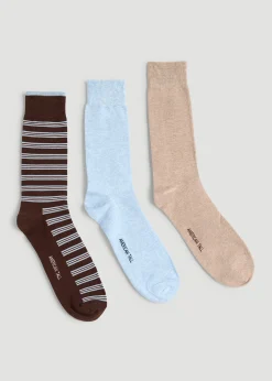 Dress Socks Size 14 to 17 (3-Pack) for Tall Men