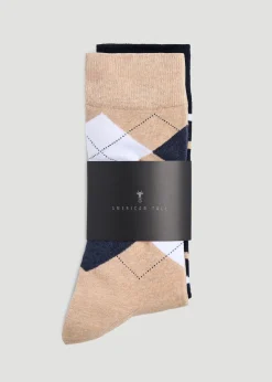 Dress Socks Size 14 to 17 (3-Pack) for Tall Men