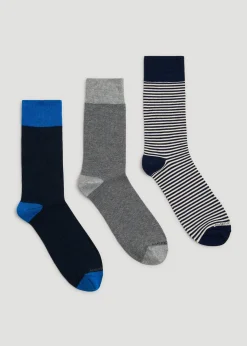 Dress Socks Size 14 to 17 (3-Pack) for Tall Men