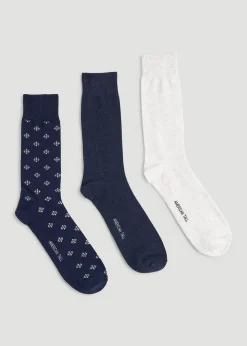 Dress Socks Size 14 to 17 (3-Pack) for Tall Men