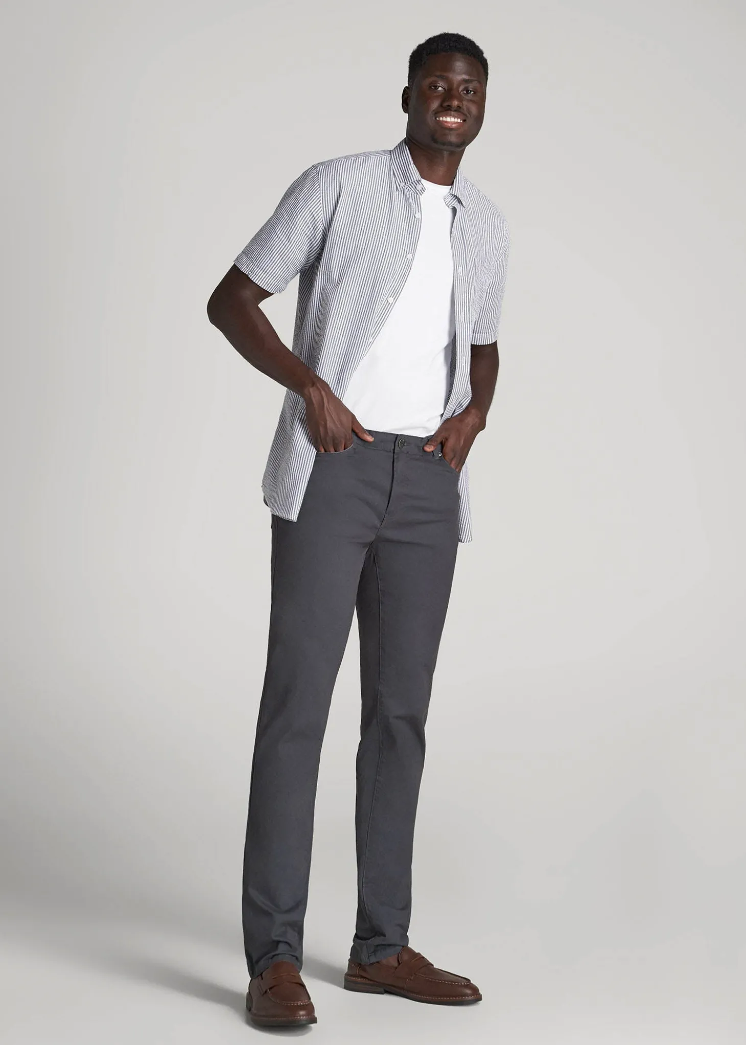 Dylan Slim Fit Five-Pocket Pants For Tall Men