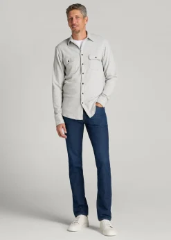 Dylan Slim Fit Fleeced Jeans for Tall Men