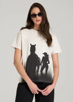 Equestrian Graphic Tee for Tall Women