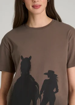 Equestrian Graphic Tee for Tall Women