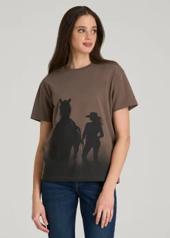 Equestrian Graphic Tee for Tall Women