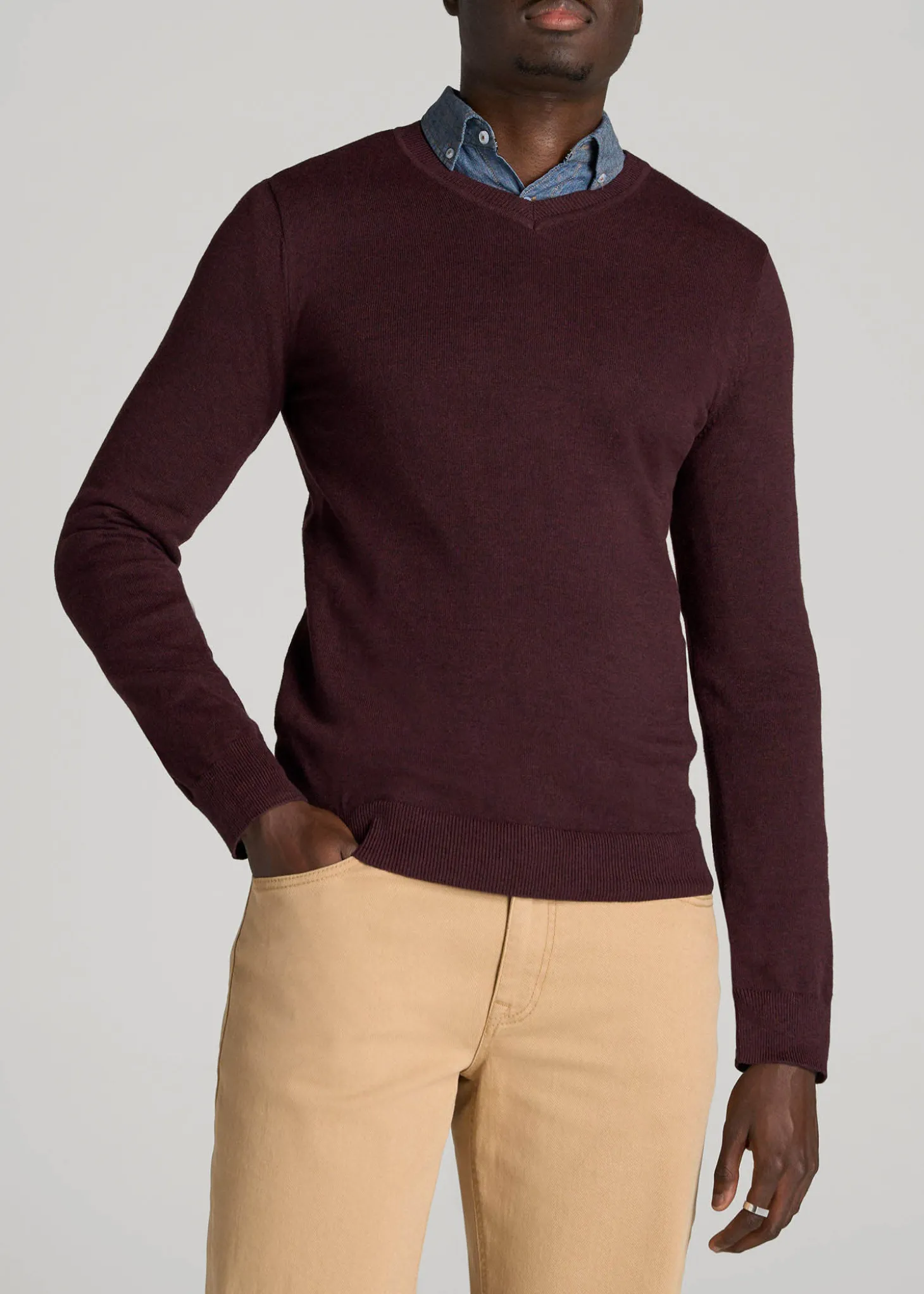 Everyday V-Neck Sweater for Tall Men