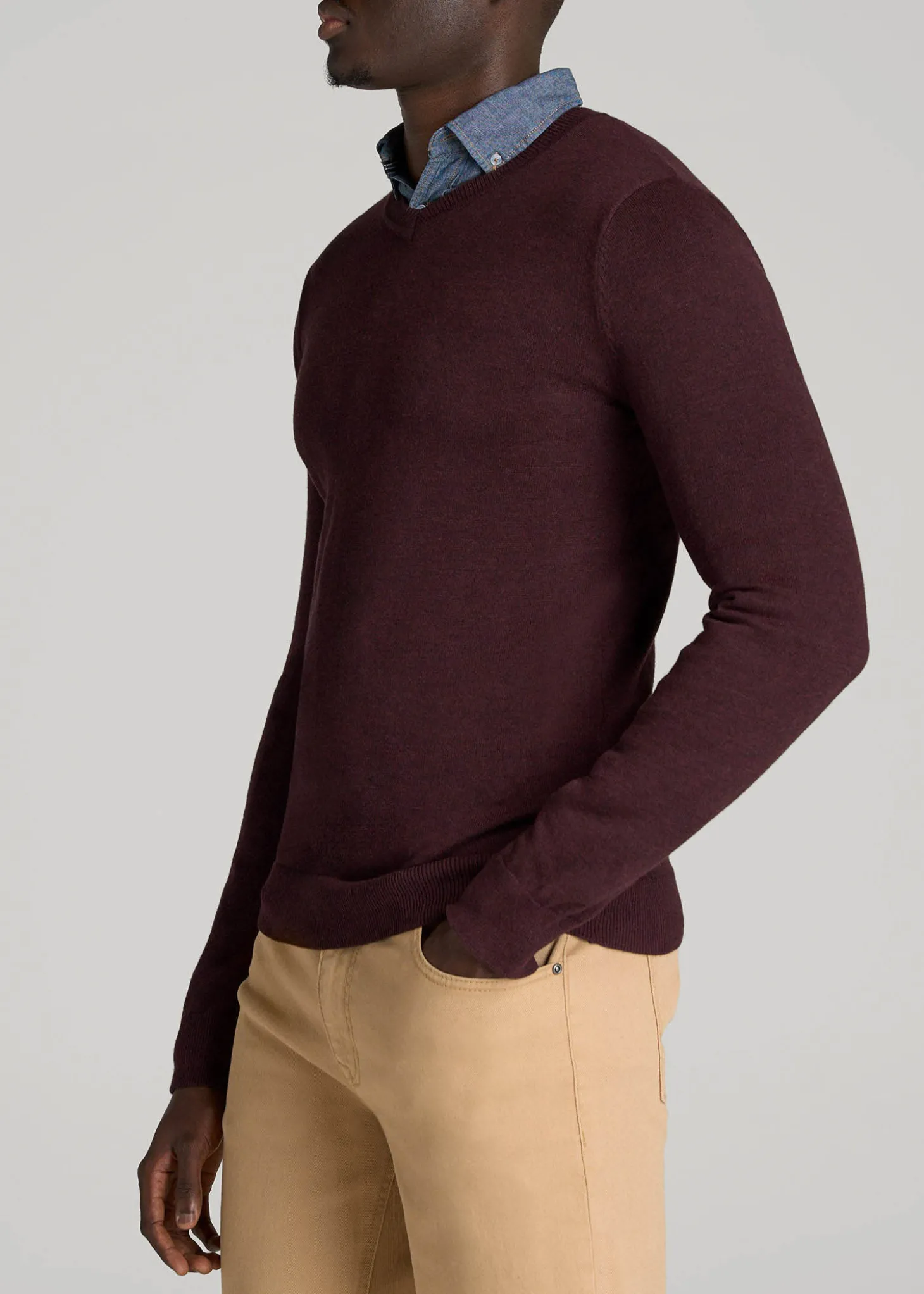 Everyday V-Neck Sweater for Tall Men