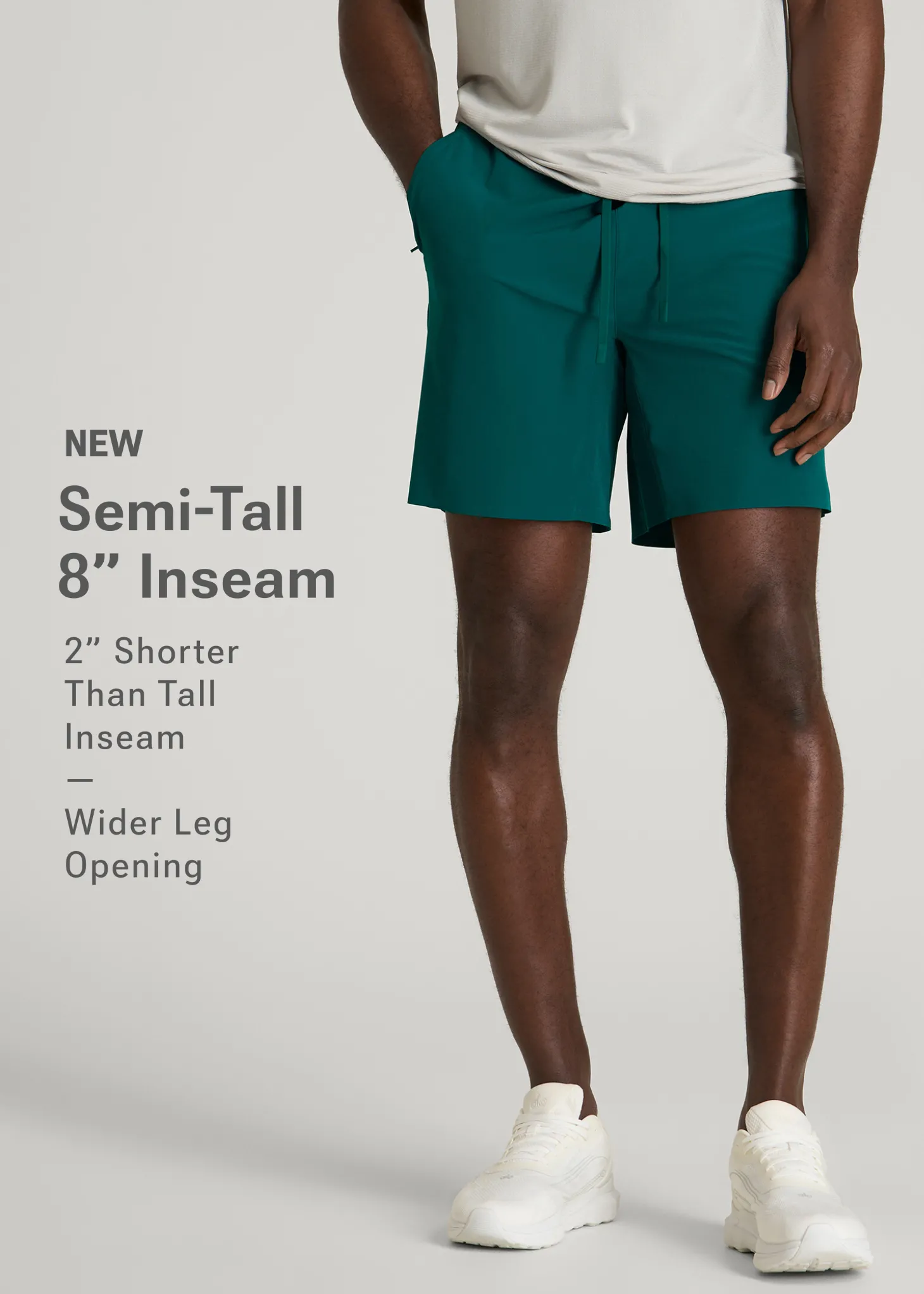Featherweight Linerless Running Short for Tall Men