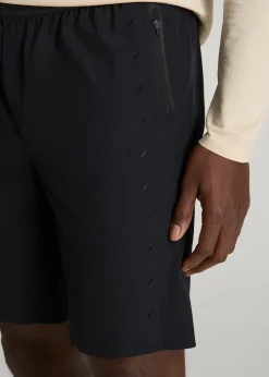 Featherweight Perforated Training Shorts for Tall Men
