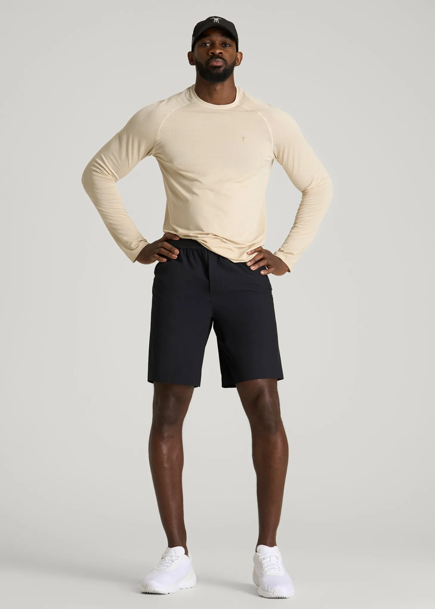 Featherweight Perforated Training Shorts for Tall Men