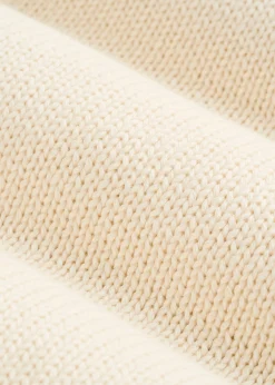 Fisherman Knit Rolled Mock Neck Sweater for Tall Men