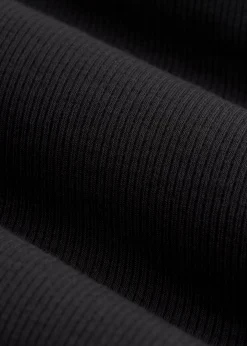 Fitted Long Sleeve Ribbed Turtleneck Tee for Tall Women
