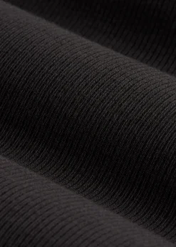Fitted Ribbed Long Sleeve Henley for Tall Women