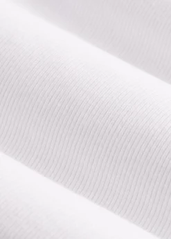 Fitted Ribbed Long Sleeve Henley for Tall Women