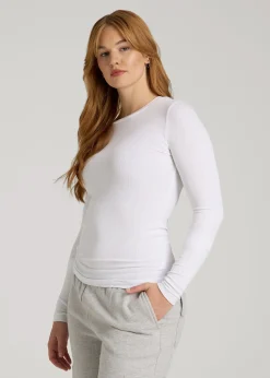 FITTED Ribbed Long Sleeve Tee for Tall Women