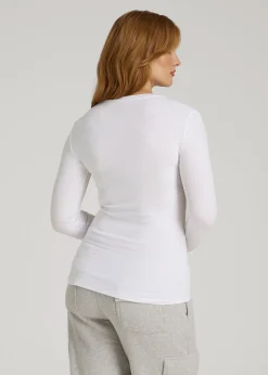FITTED Ribbed Long Sleeve Tee for Tall Women