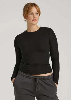 FITTED Ribbed Long Sleeve Tee for Tall Women