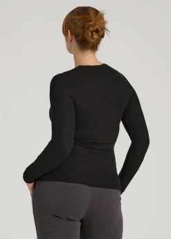 FITTED Ribbed Long Sleeve Tee for Tall Women