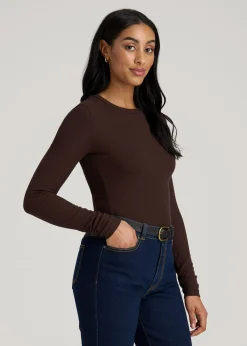 FITTED Ribbed Long Sleeve Tee for Tall Women