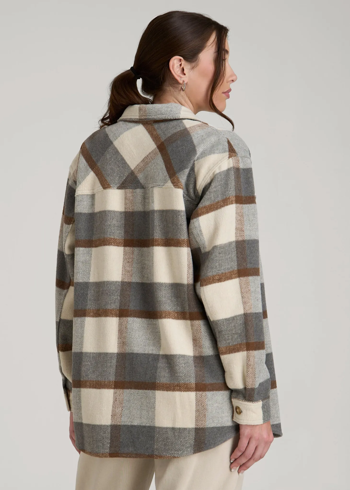 Flannel Shacket for Tall Women