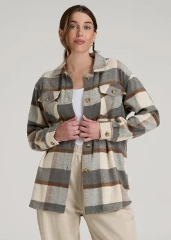 Flannel Shacket for Tall Women