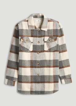 Flannel Shacket for Tall Women