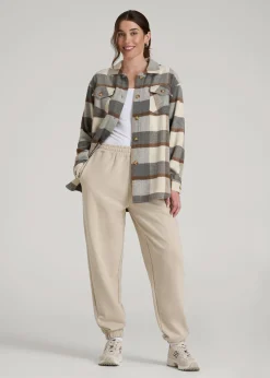 Flannel Shacket for Tall Women