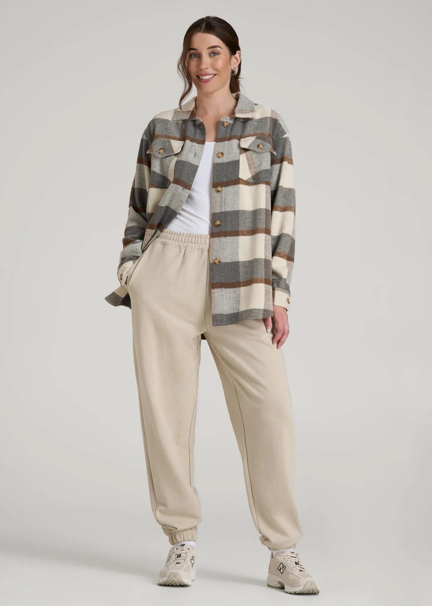 Flannel Shacket for Tall Women
