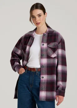 Flannel Shacket for Tall Women