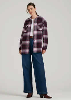 Flannel Shacket for Tall Women