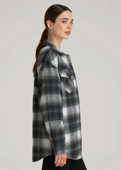 Flannel Shacket for Tall Women