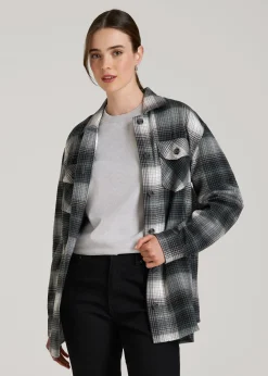 Flannel Shacket for Tall Women