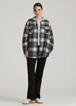 Flannel Shacket for Tall Women