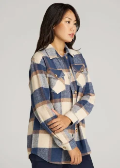 Flannel Shacket for Tall Women